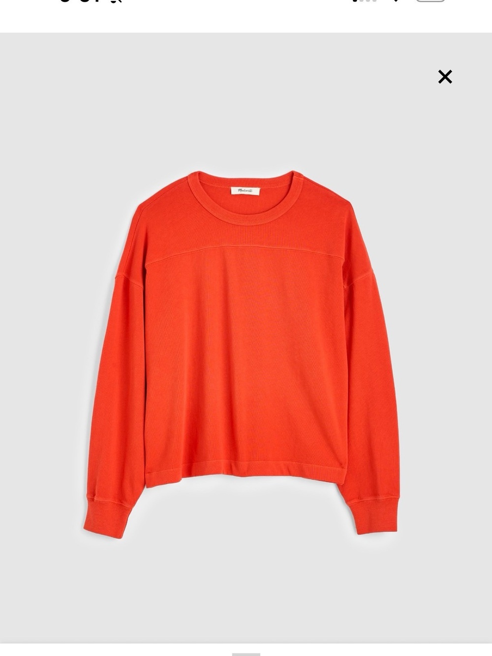 Madewell Women's relaxed crewneck long sleeve tee